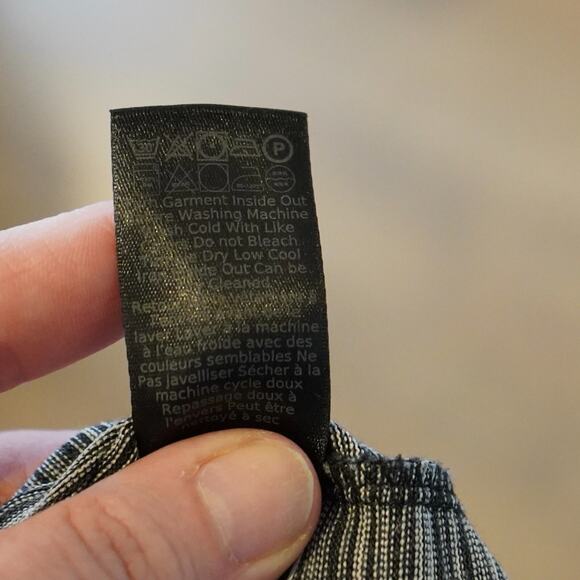 John Varvatos Star USA Henley T-Shirt Adult Large Static Heather Black Gray - Picture 5 of 6